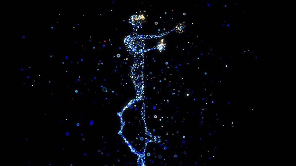 a person in the metaverse